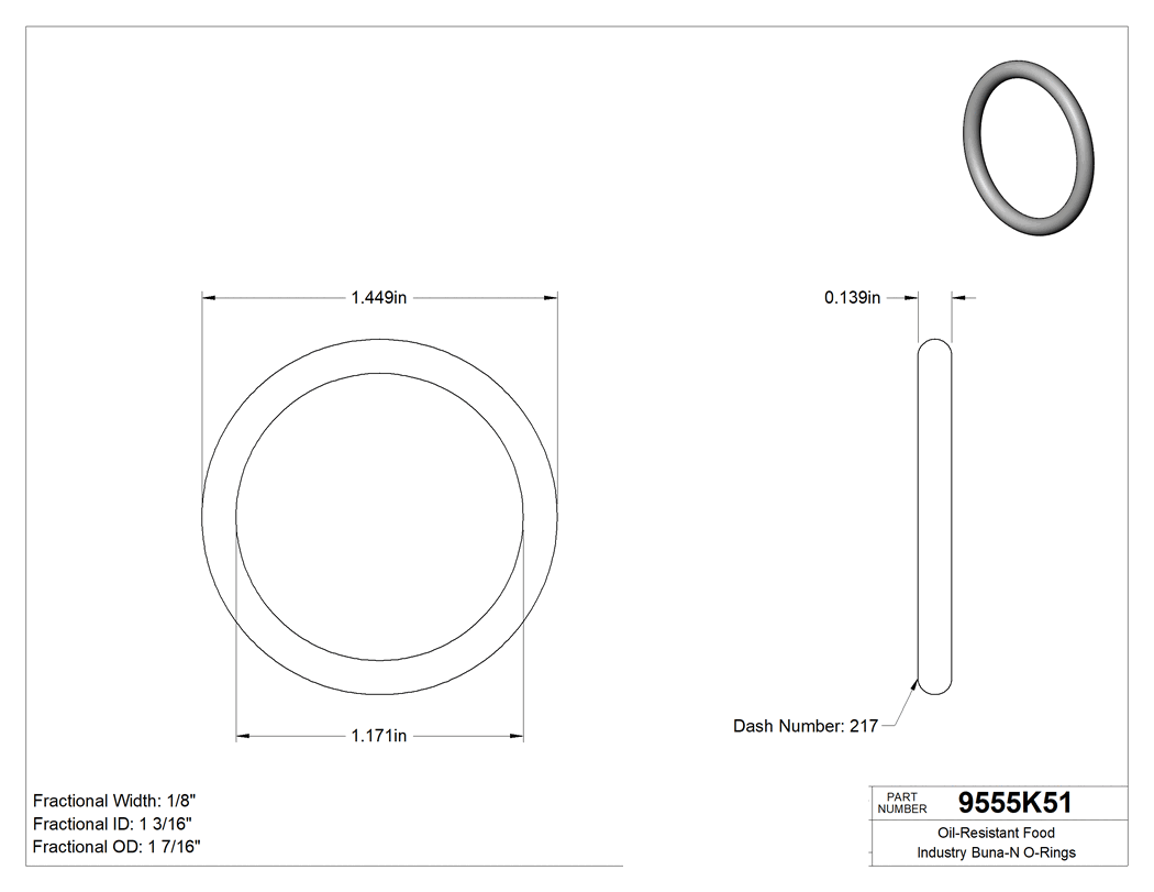 Technical drawing - 9555K51